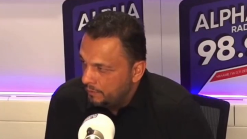 Ο Πάνος Ρούτσι στο στούντιο του Alpha 98.9